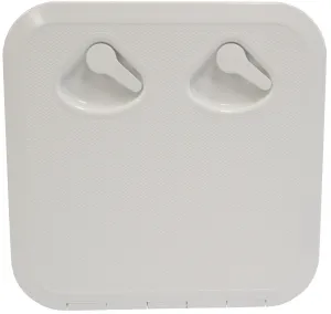 DELUXE MODEL OPENING STORAGE HATCHES - SIZE B, WHITE, STANDARD FLUSH TYPE