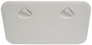 DELUXE MODEL OPENING STORAGE HATCHES - SIZE C, WHITE, STANDARD FLUSH TYPE