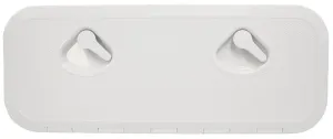 DELUXE MODEL OPENING STORAGE HATCHES - SIZE E, WHITE, STANDARD FLUSH TYPE