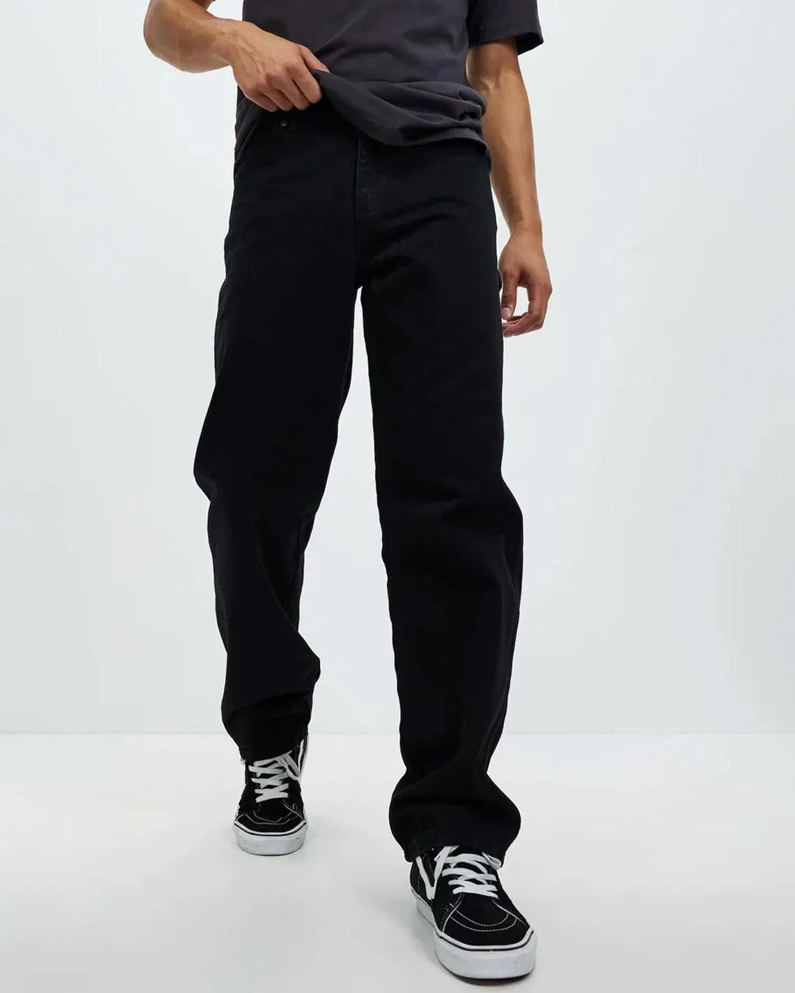 Dickies - Relaxed Fit Carpenter Duck Jean - Rinsed Black