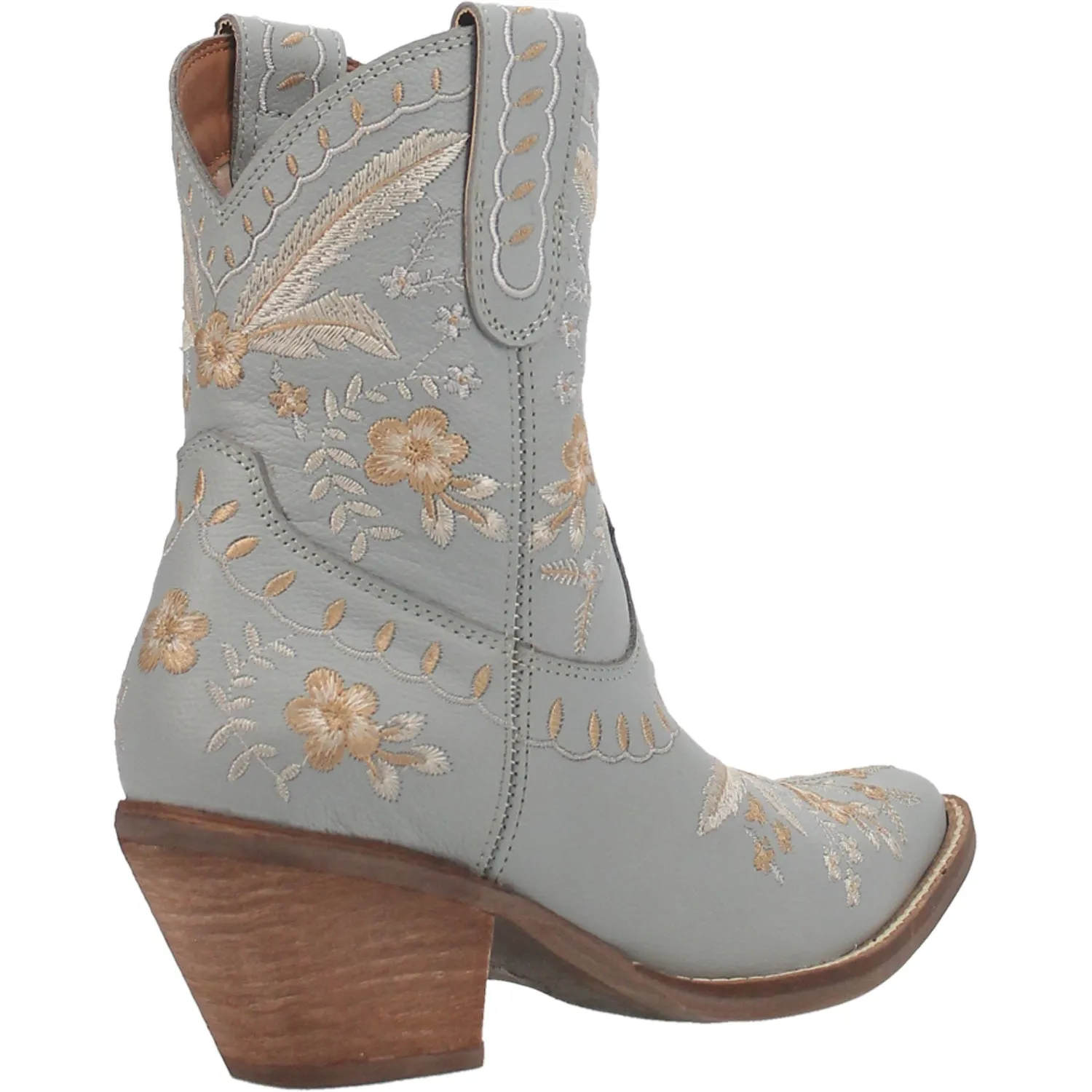 Dingo Womens Primrose Cowboy Boots Leather Blue