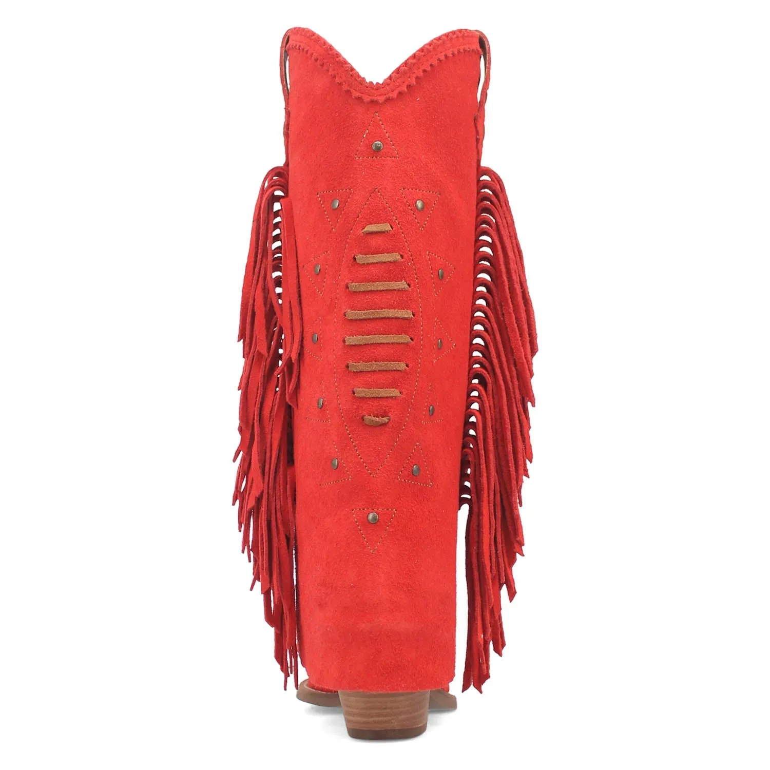 Dingo Womens Spirit Trail Red Suede Cowboy Boots