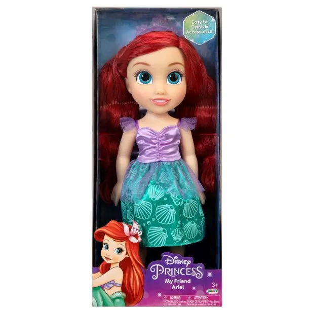 Disney Princess Toddler My Friend Ariel Doll 14" Tall Includes Removable Outfit and Shoes