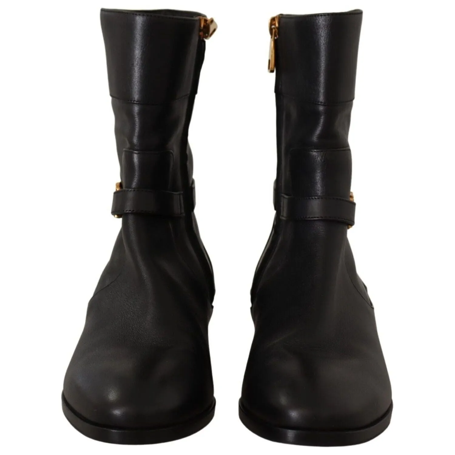 Dolce & Gabbana Elegant Leather Biker Boots