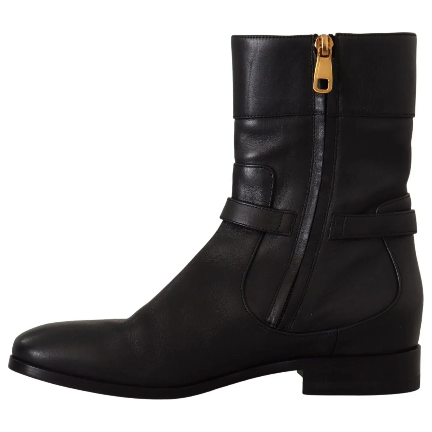 Dolce & Gabbana Elegant Leather Biker Boots