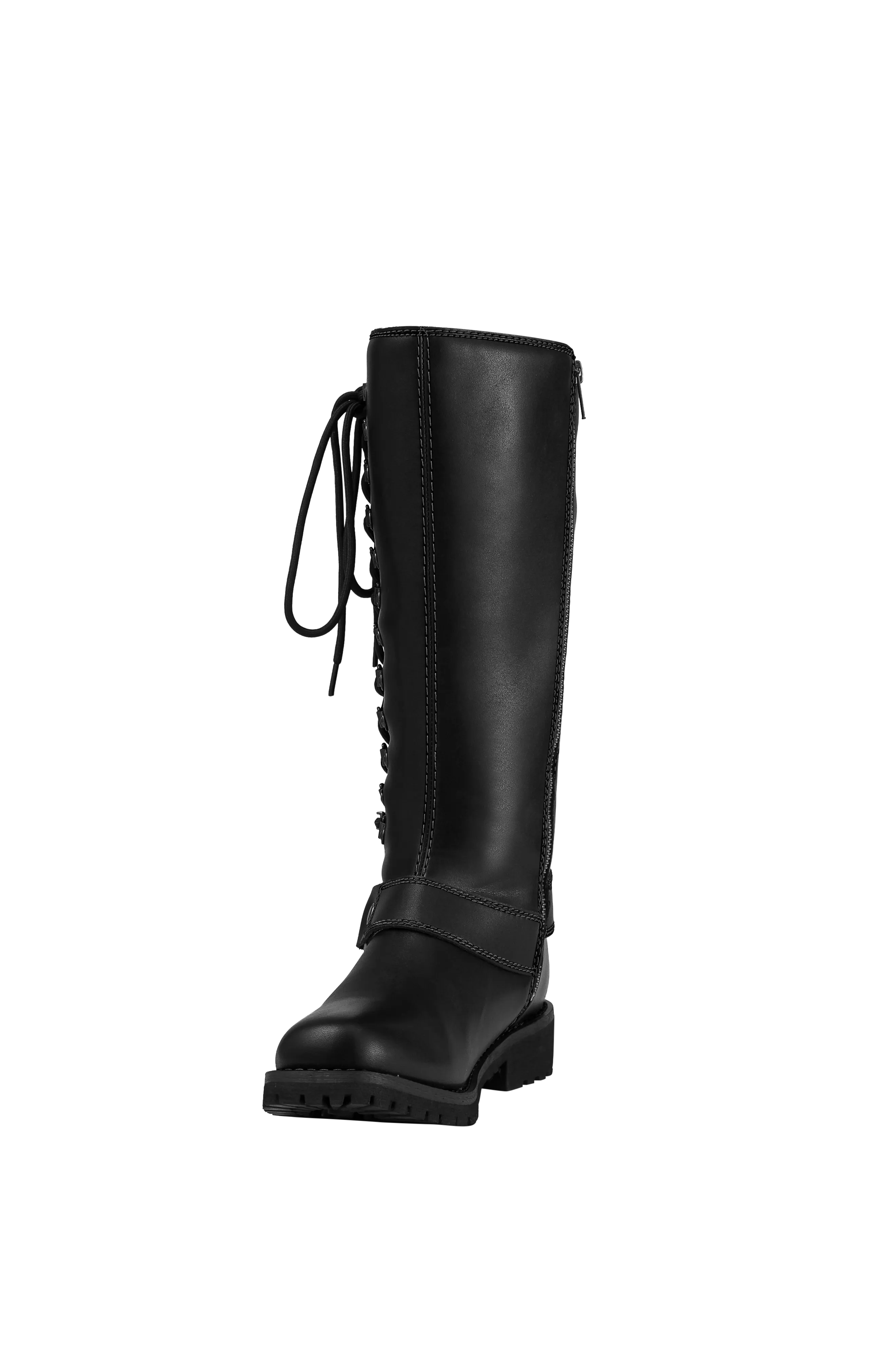 Dream Apparel® Women Biker Long Boots with Laces