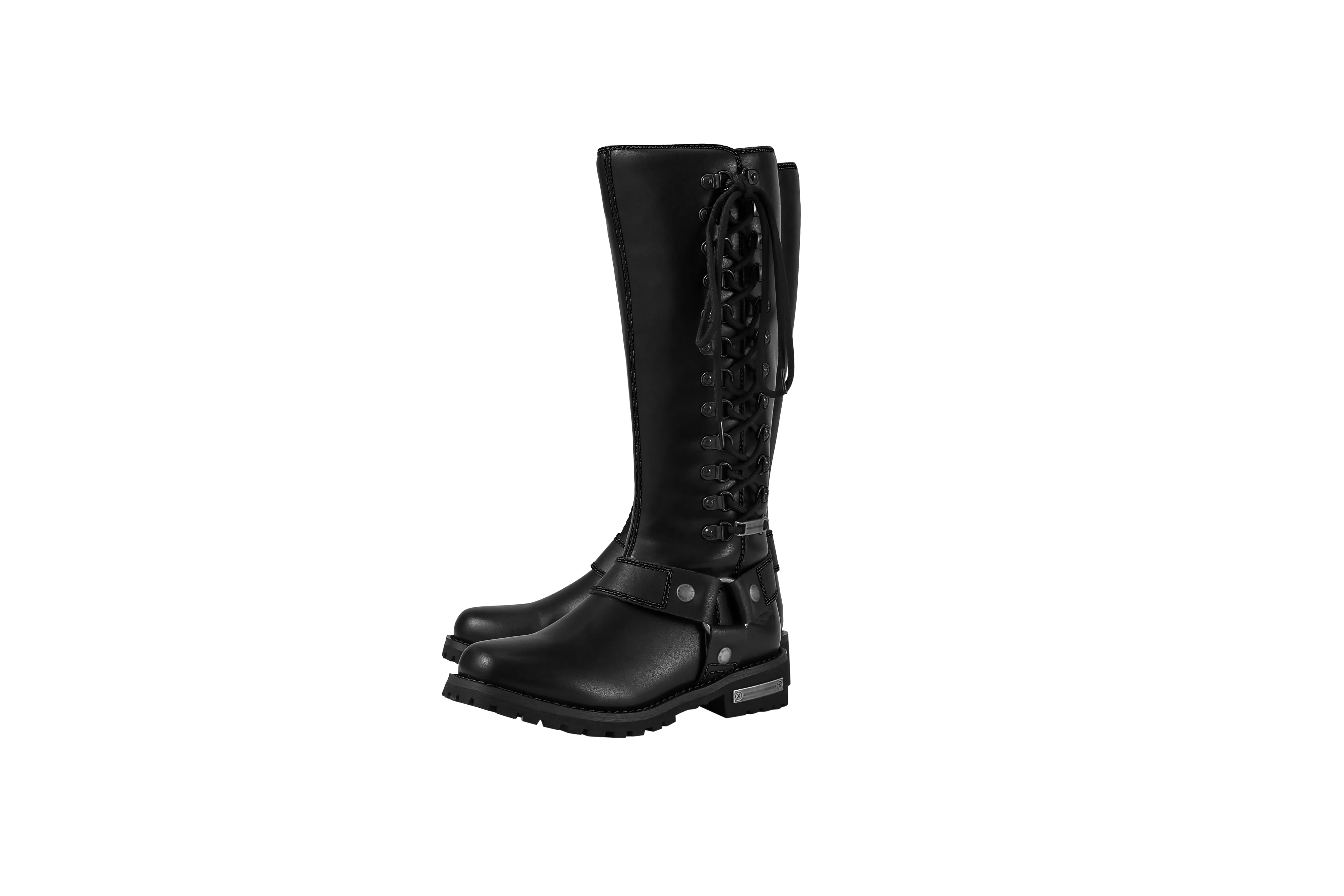 Dream Apparel® Women Biker Long Boots with Laces