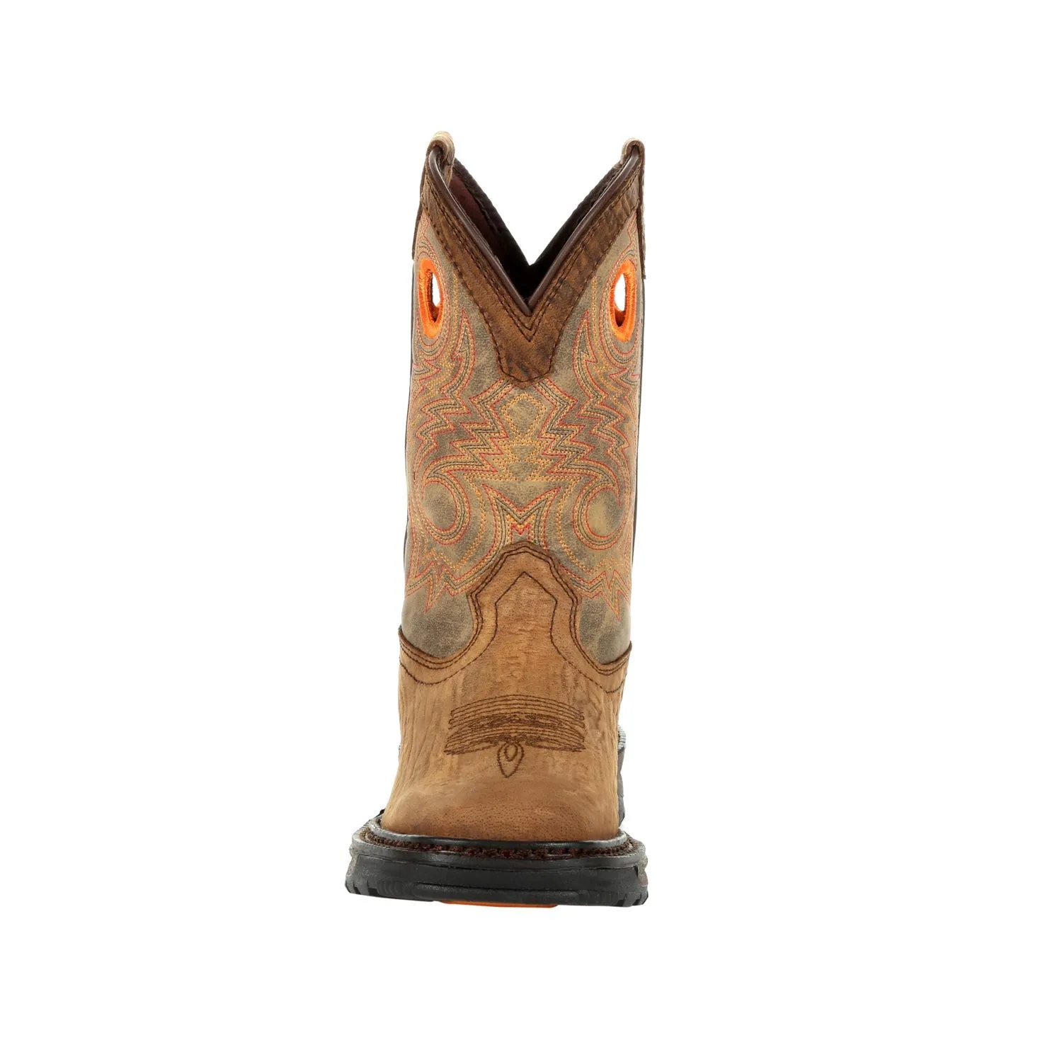 Durango Youth Burly Brown/Black Leather Lil Maverick XP Cowboy Boots