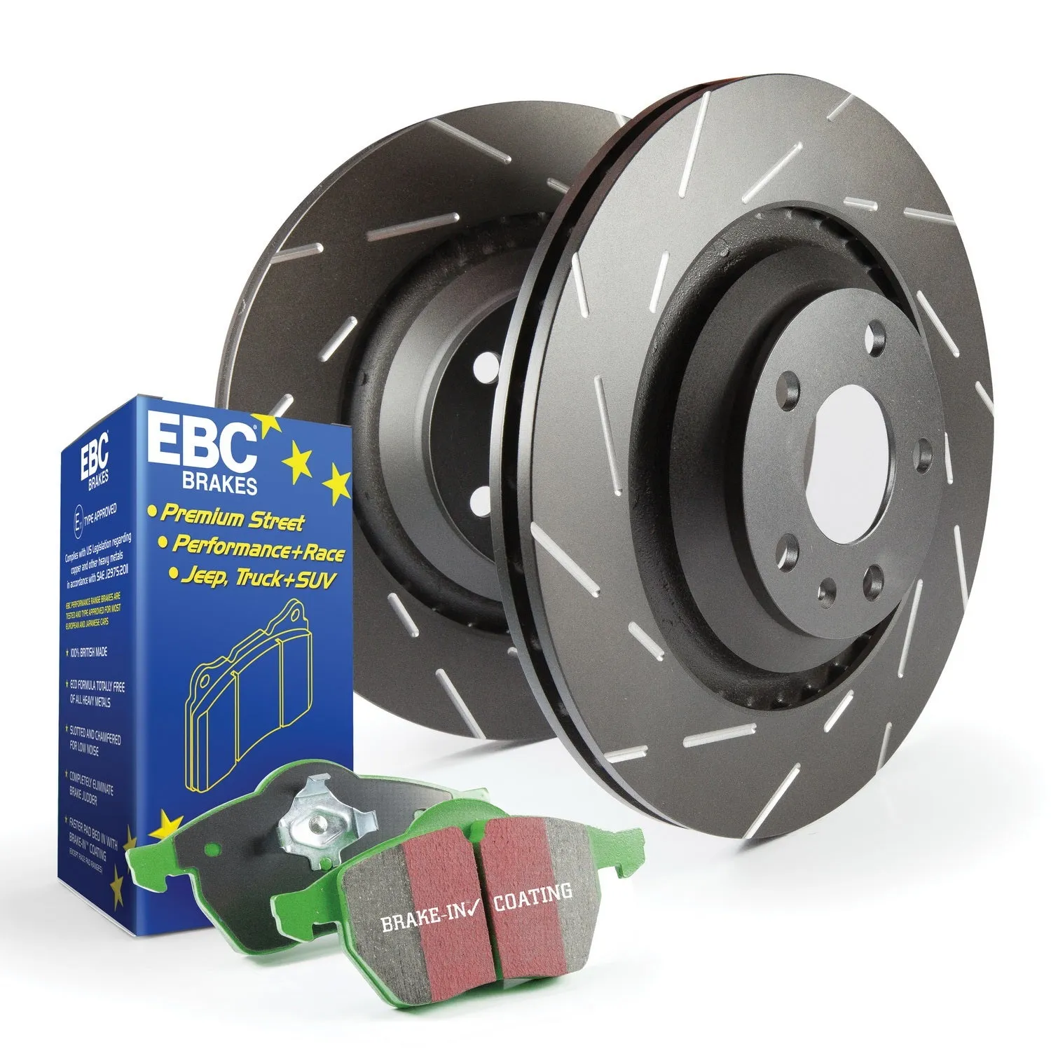 EBC Brakes S2KR2322 S2 Kits Greenstuff 2000 and USR Rotors;