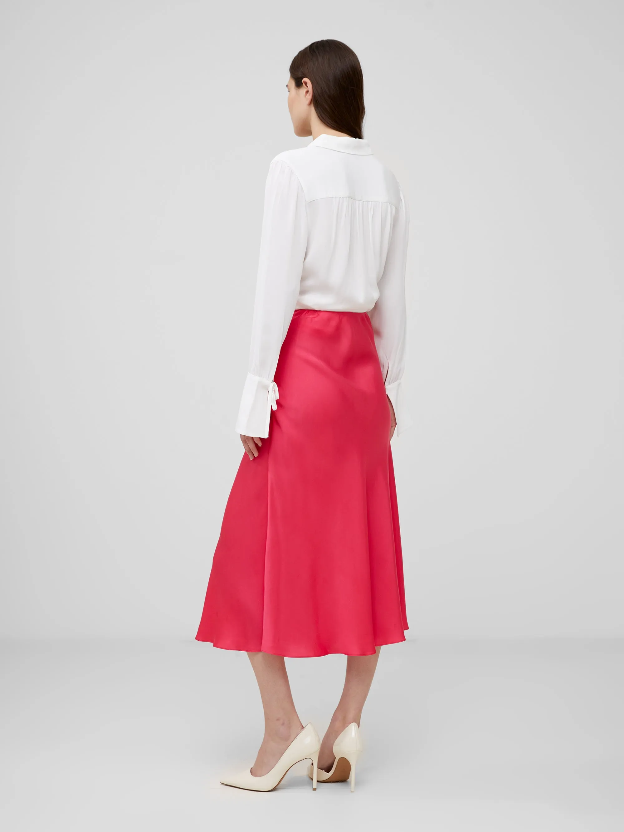 Ennis Eco Satin Midaxi Slip Skirt