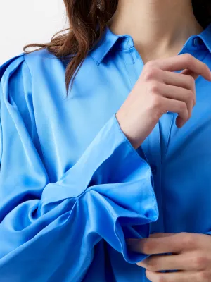 Ennis Eco Satin Sleeve Detail Shirt