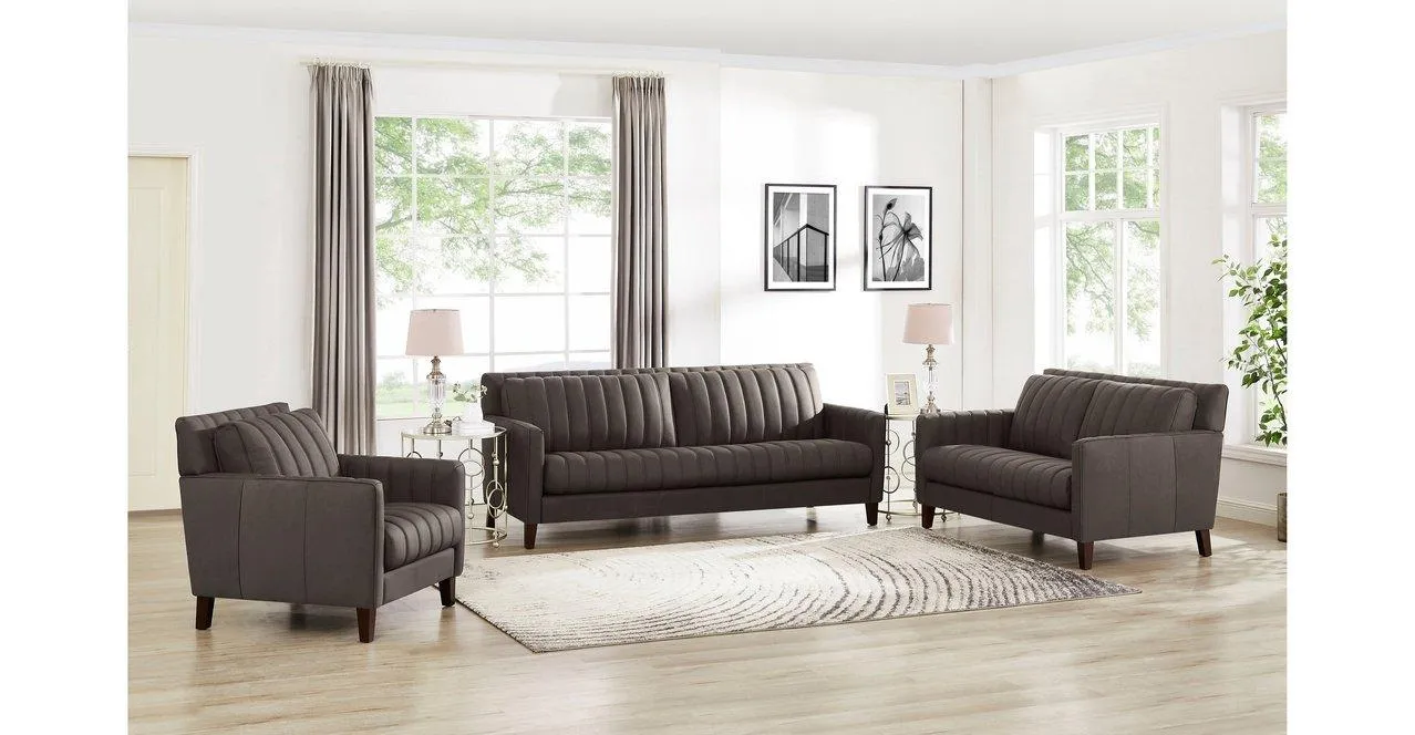 Ennis Leather Sofa Collection