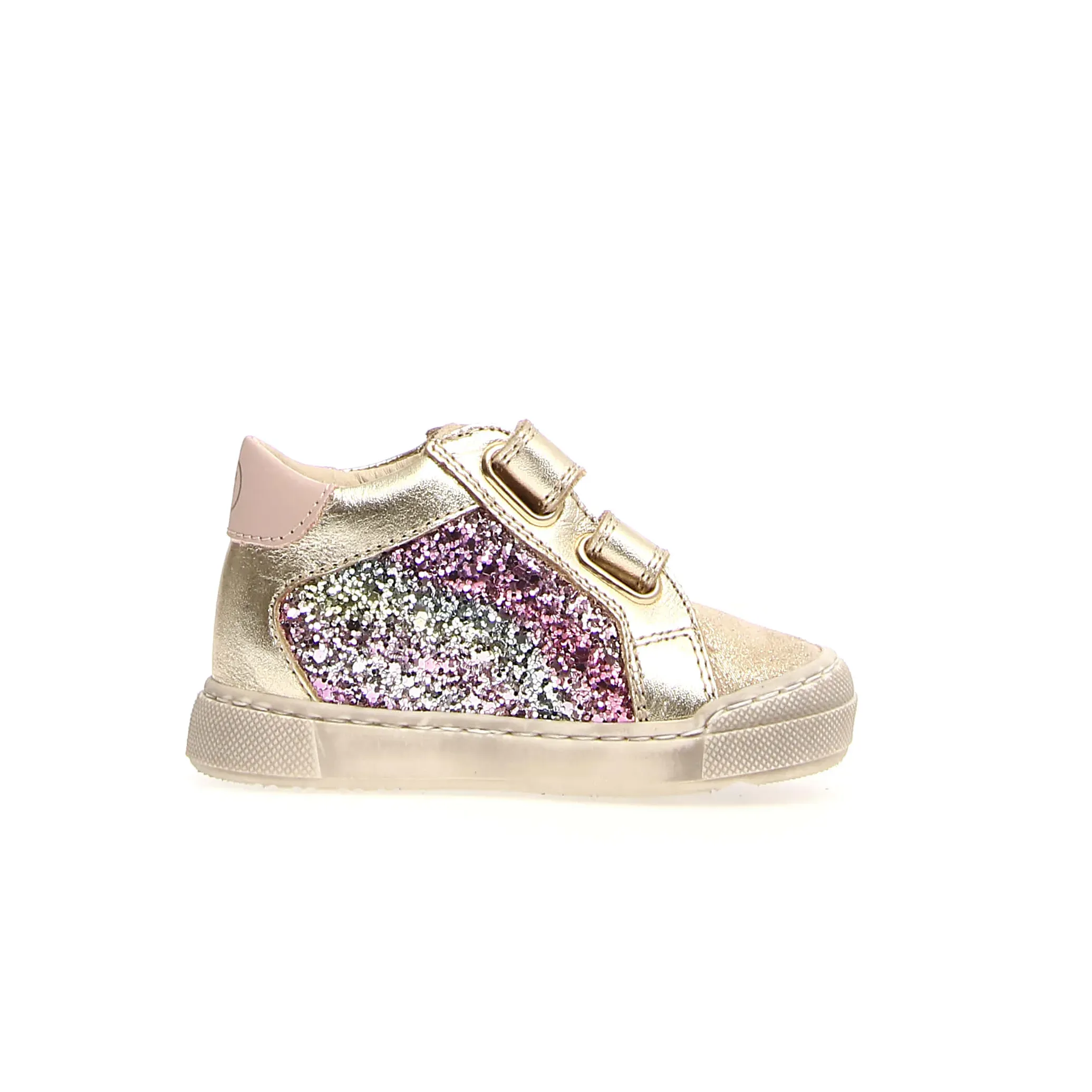 Falcotto Patiula Vl Girl's Casual Shoes - Glitter Shaded Platinum Multi