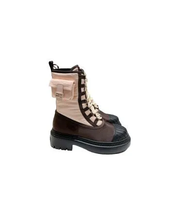 FD Domino Biker Boots Pink For Women 8T8381ALJ0F1JFW