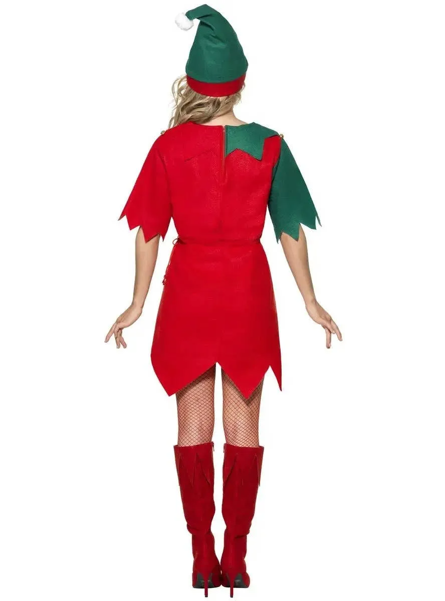 Festive Womens Plus Size Christmas Elf Costume