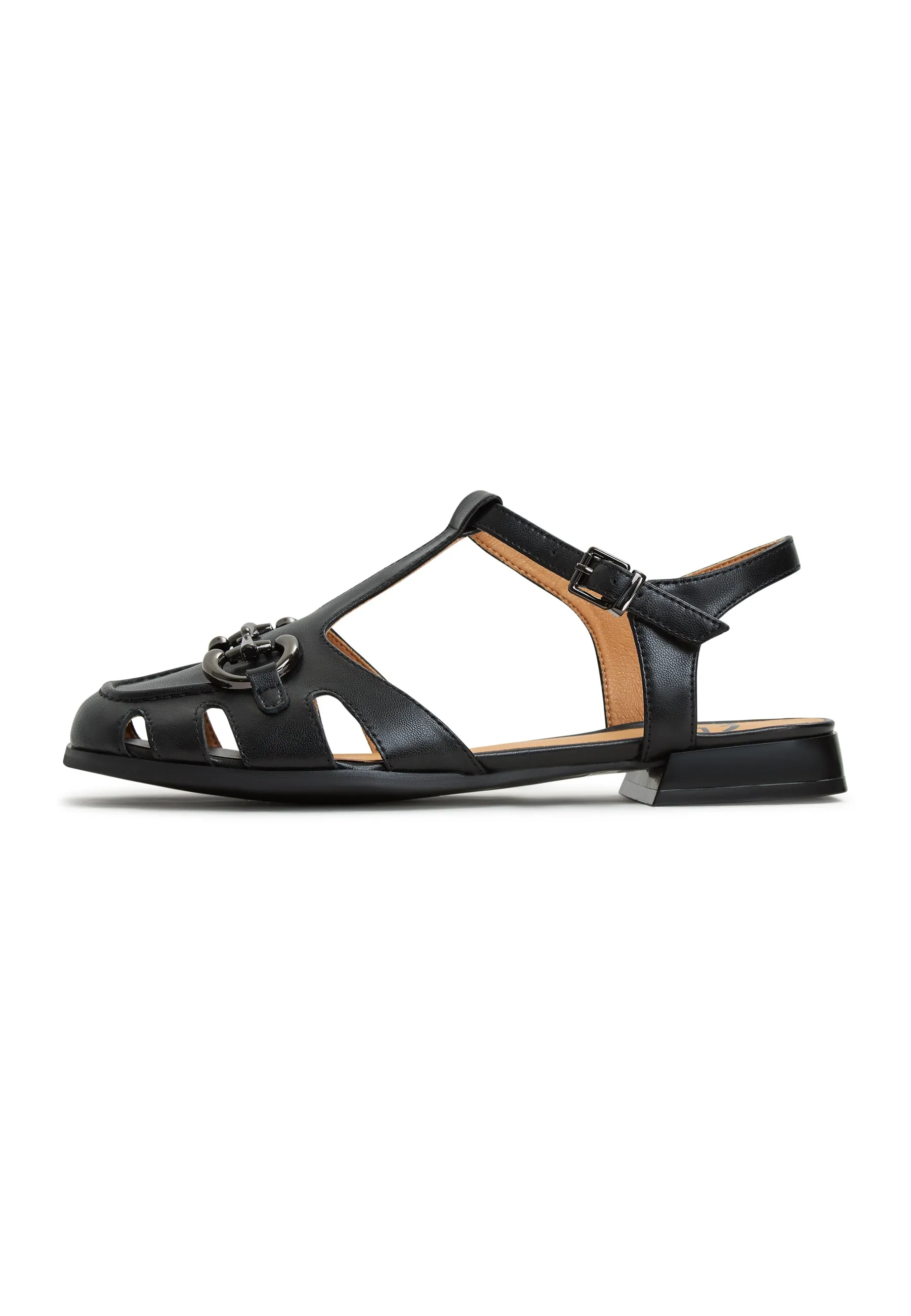 Flat Sole Sandals Aisha - Black