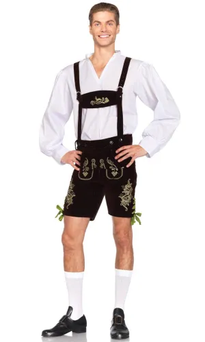 German Lederhosen Deluxe Mens Oktoberfest Costume