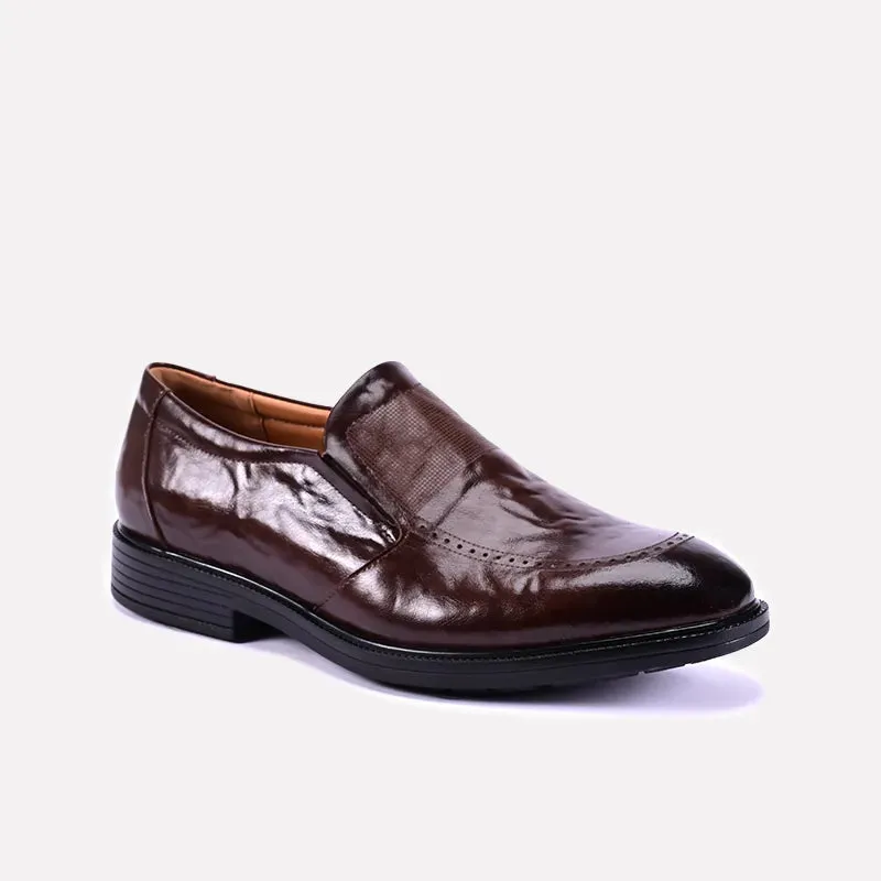 Hampton Brown Glossy Dress Shoes 0111240