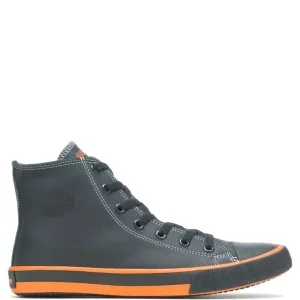 'Harley Davidson' Men's 4.25" Nathan Hi-Top Sneaker - Black