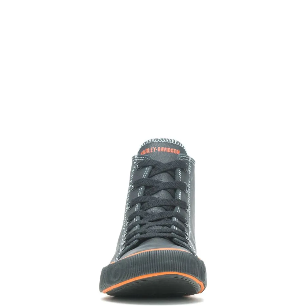 'Harley Davidson' Men's 4.25" Nathan Hi-Top Sneaker - Black