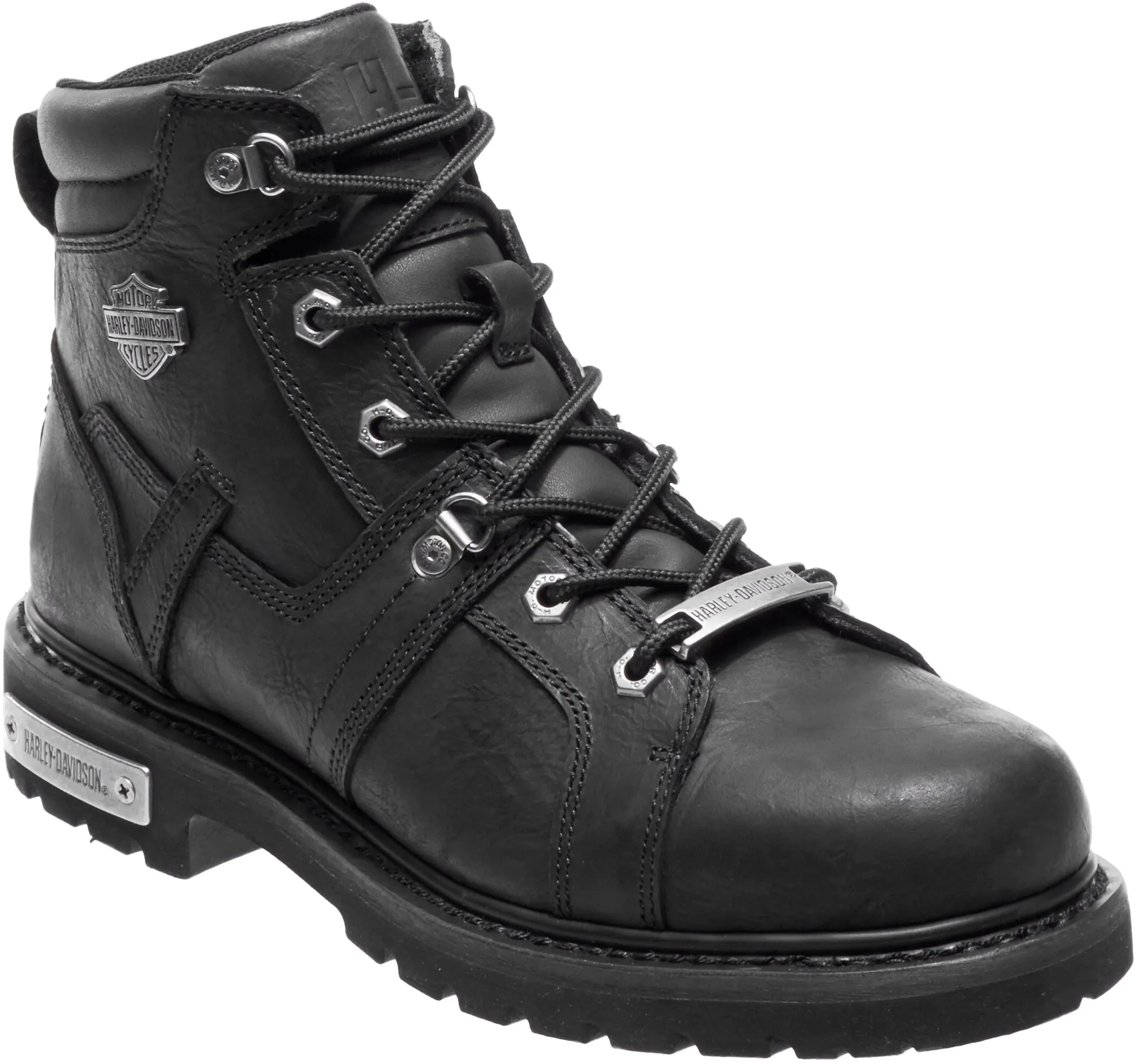 'Harley Davidson' Men's 5" Ruskin Lace Up Boot - Black