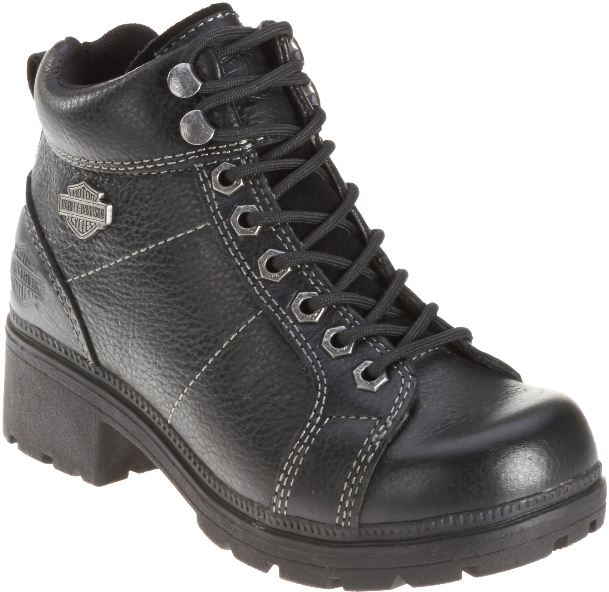 'Harley Davidson' Women's 4" Tyler Lace Up - Black