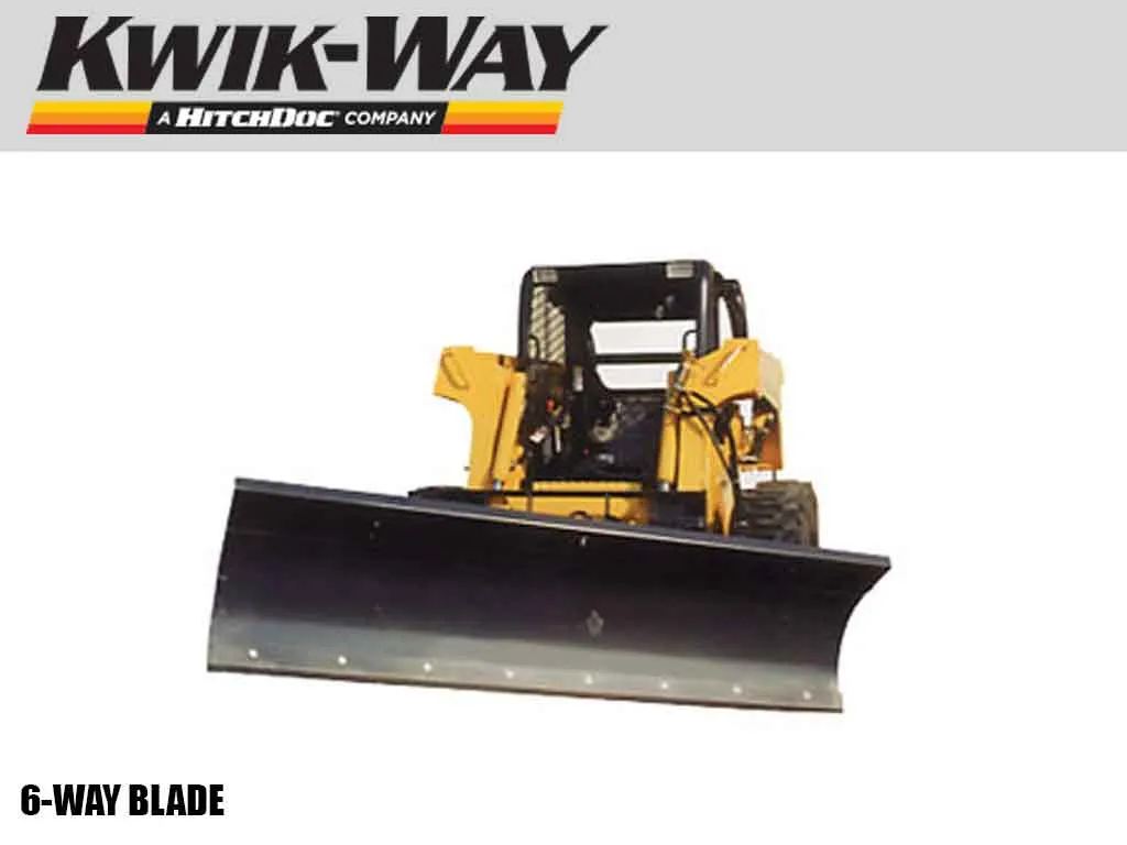 HITCHDOC 6-WAY blade for skid steer