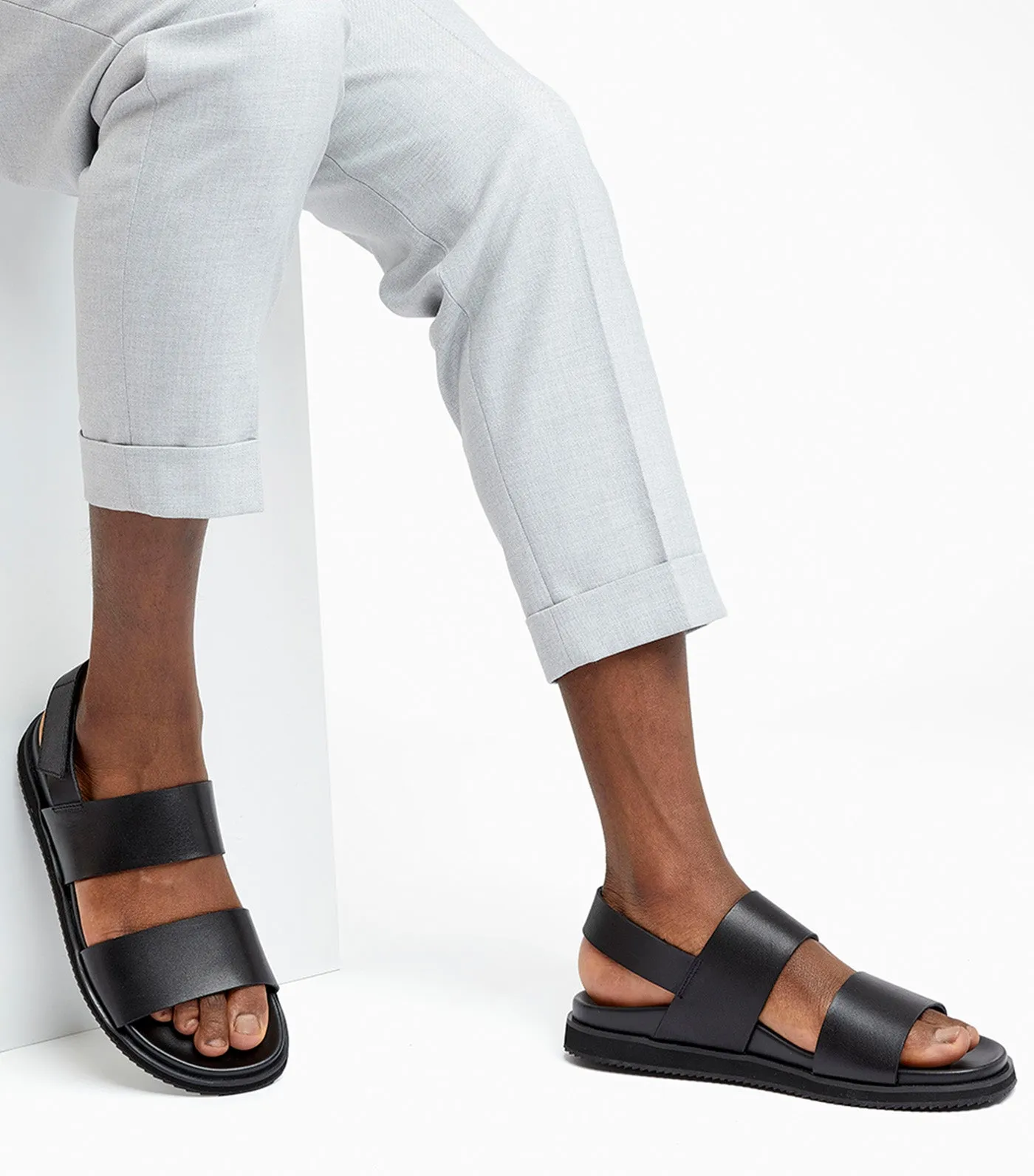 Idda Backstrap Sandals Black