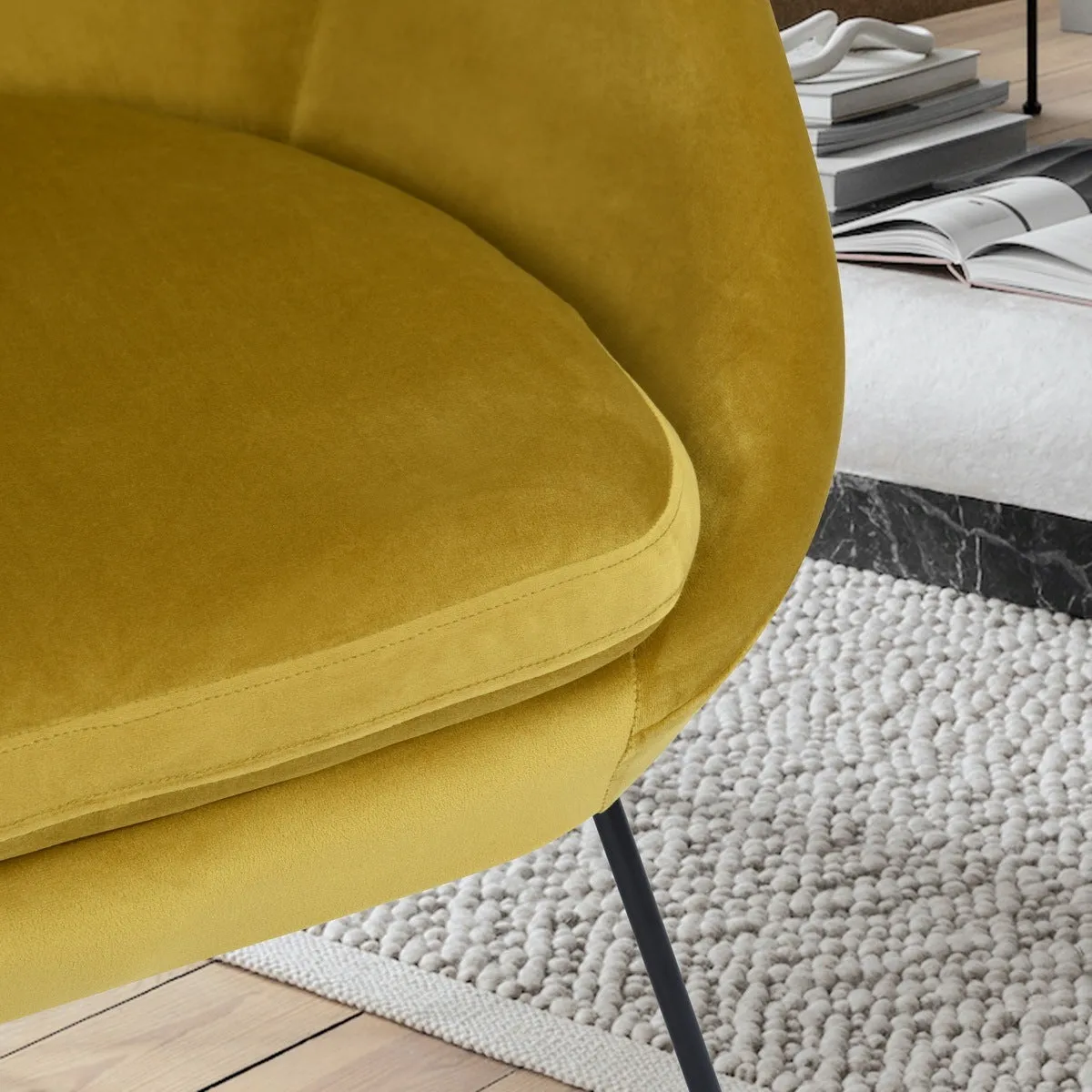 Irene Accent Chair- Yellow