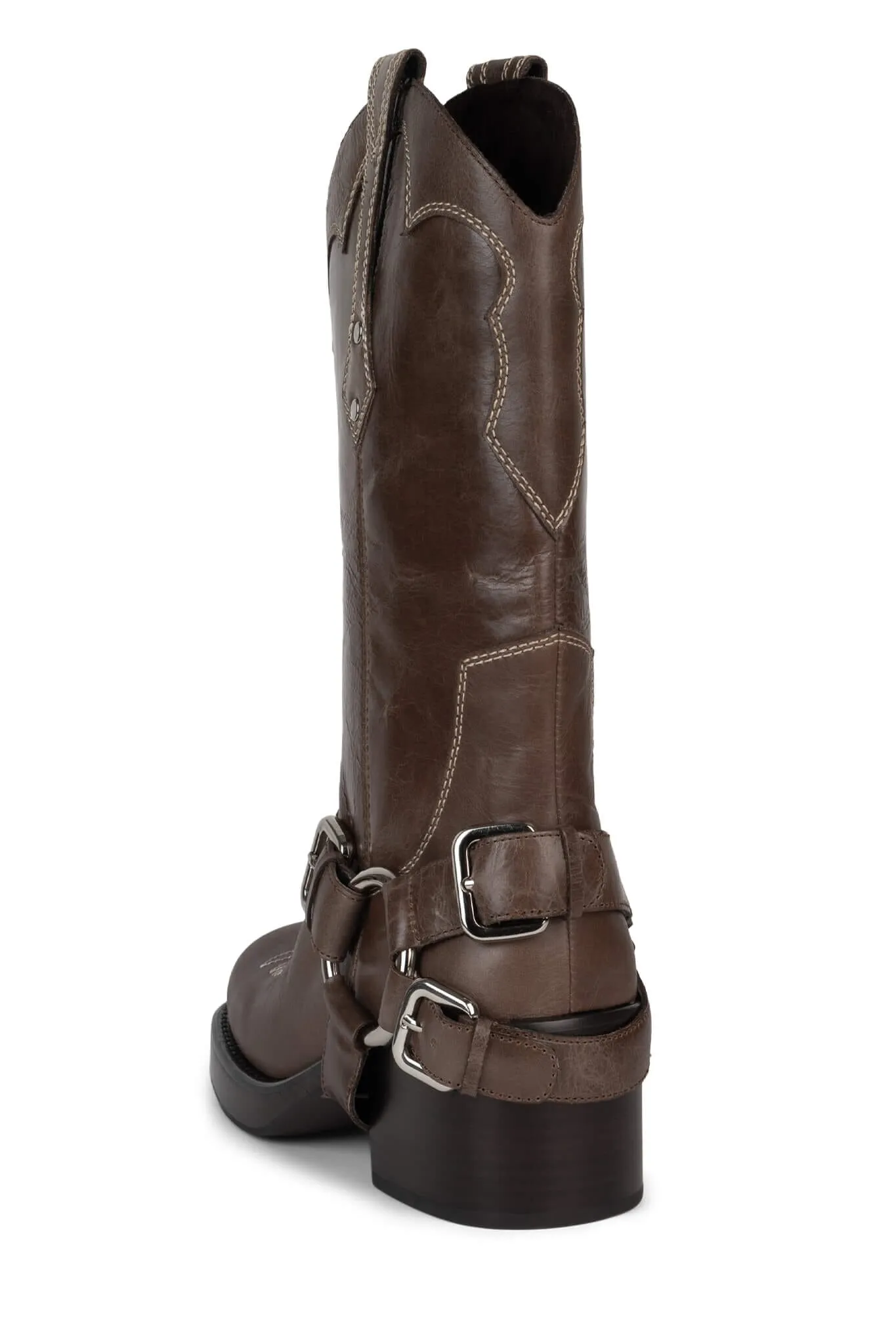 Jeffrey Campbell x FP x Understated Leather Motoboy Biker Boot