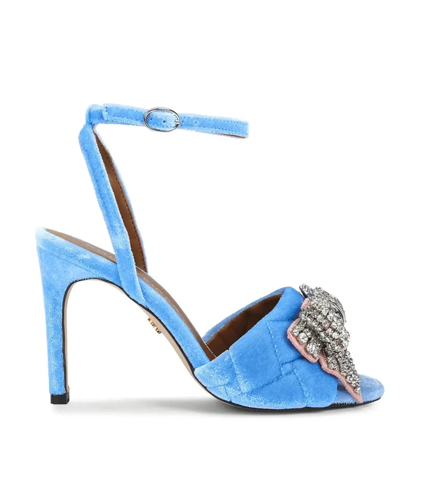 Kensington Bow Sandals Blue