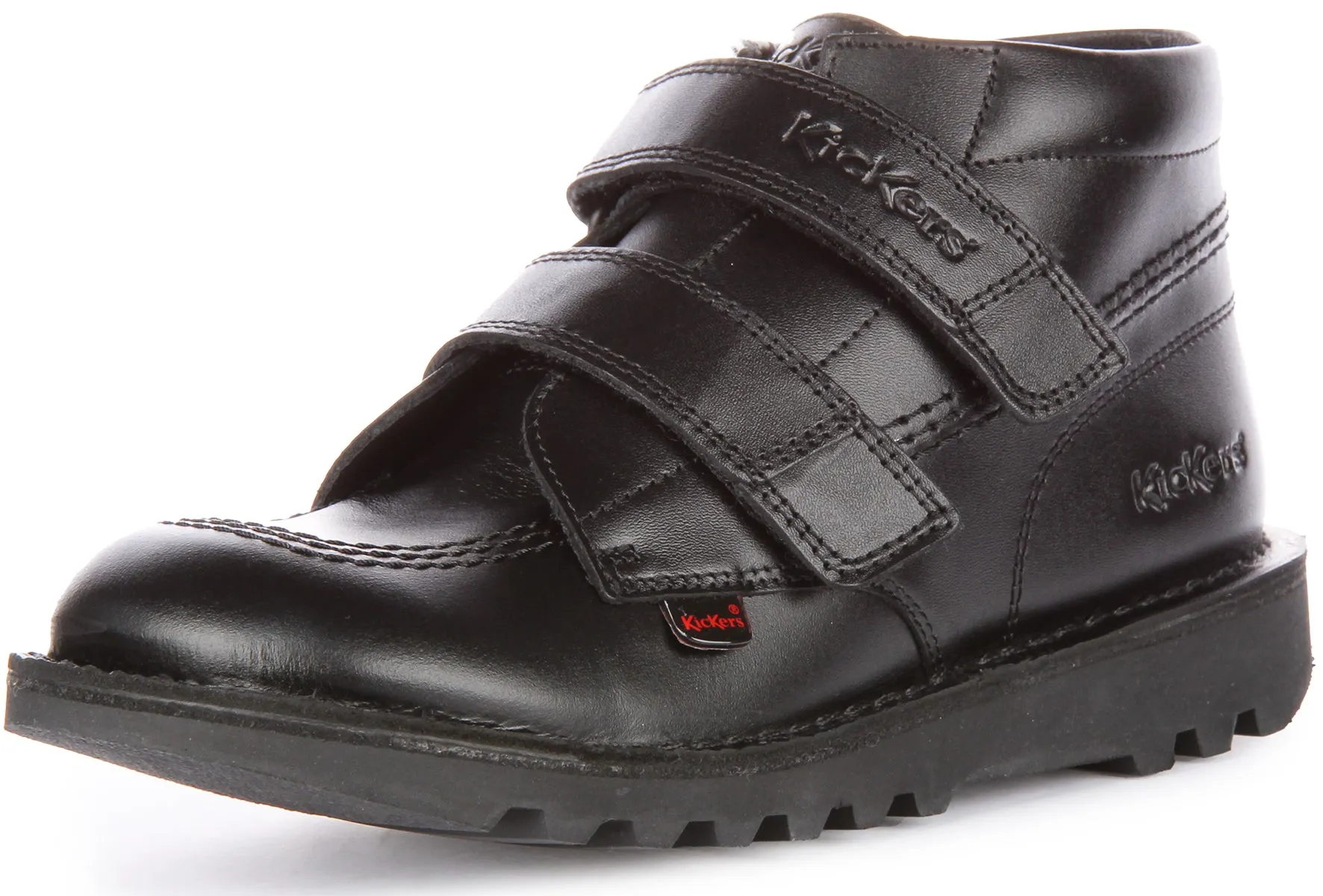 Kickers Kick Hi Velcro Youth In Black