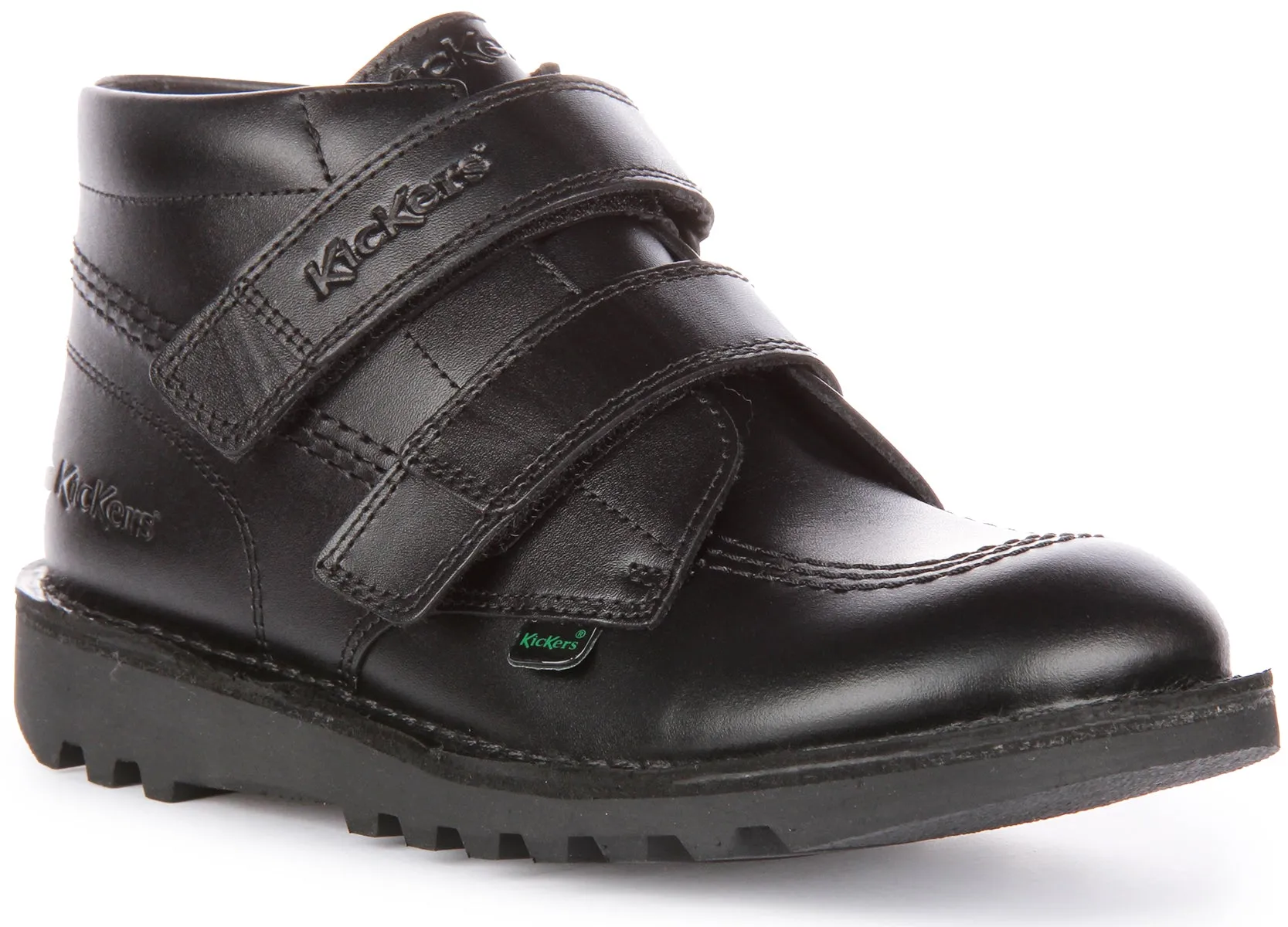 Kickers Kick Hi Velcro Youth In Black