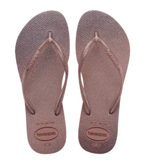 Kids Slim Gloss Flip Flops - Crocus Rose