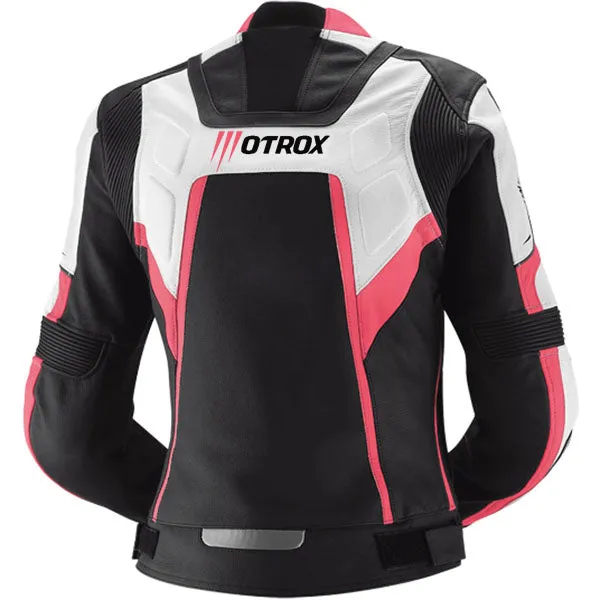 Ladies Biker Jacket Crushing Leather Racing Wear 2.0