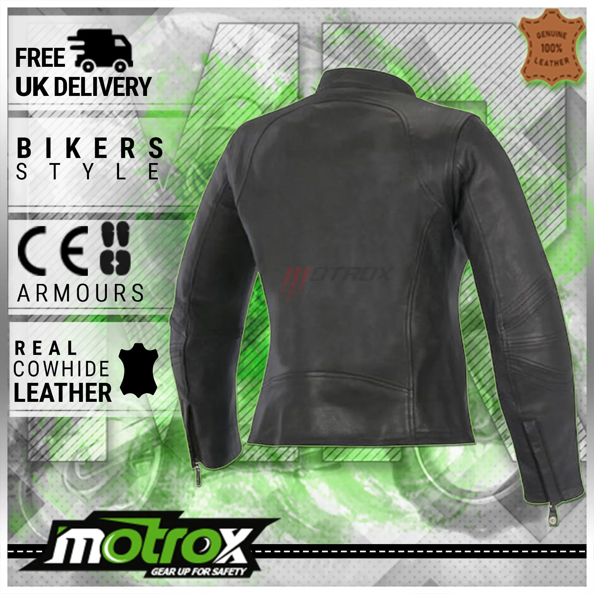 Ladies Leather Jacket Thrilling 2 Motrox Biker Wear