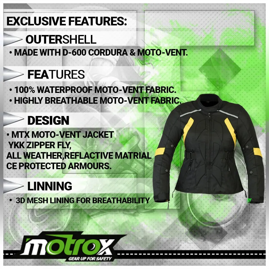 Ladies Textile Jacket Amazing biker style by Motrox