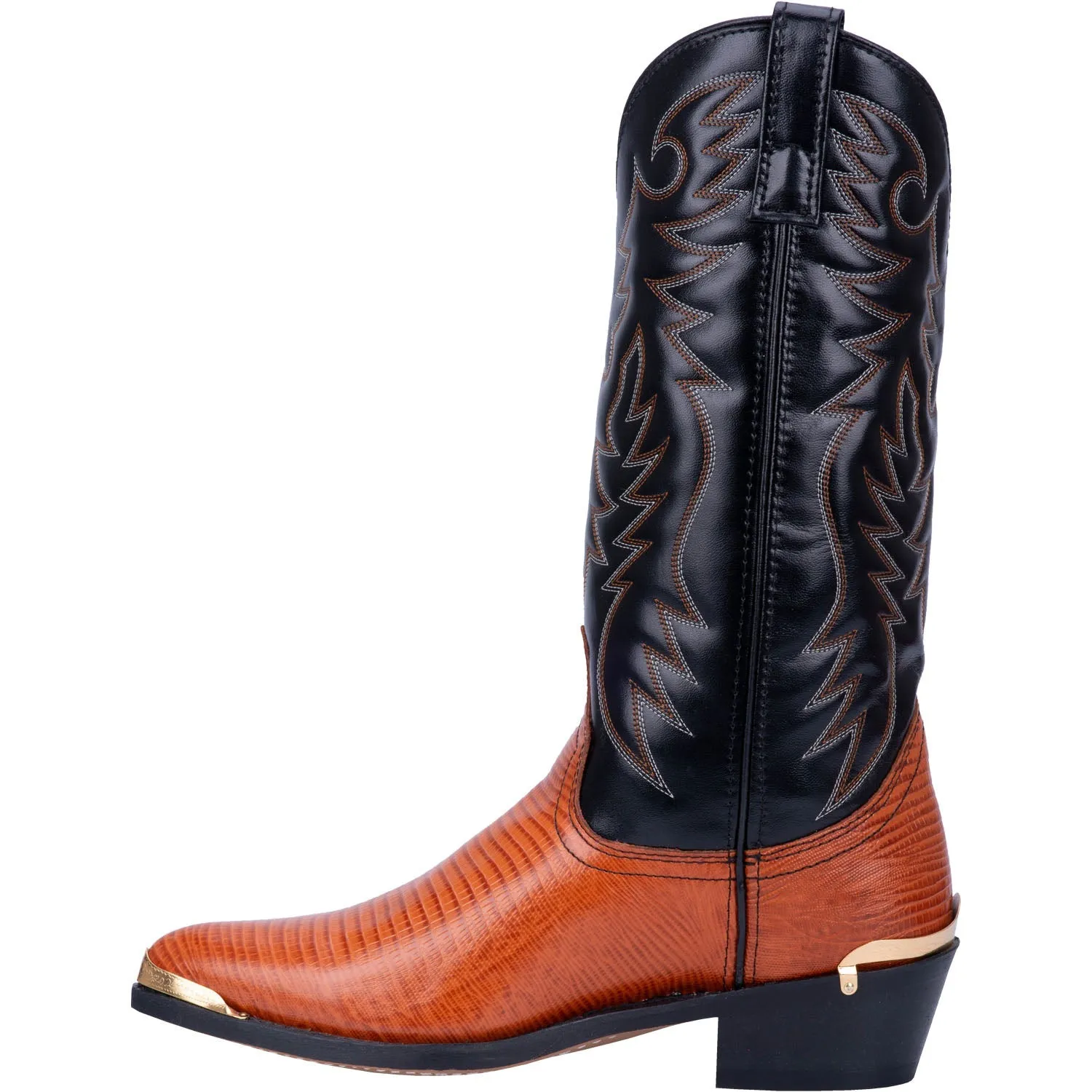 Laredo Mens Atlanta Cowboy Boots Leather Peanut/Black 10 D