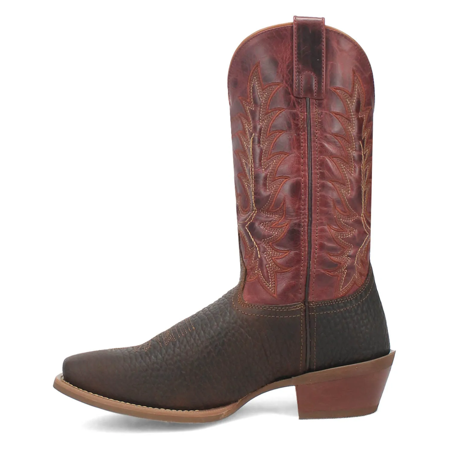 Laredo Mens Kent Brown/Red Leather Work Cowboy Boots