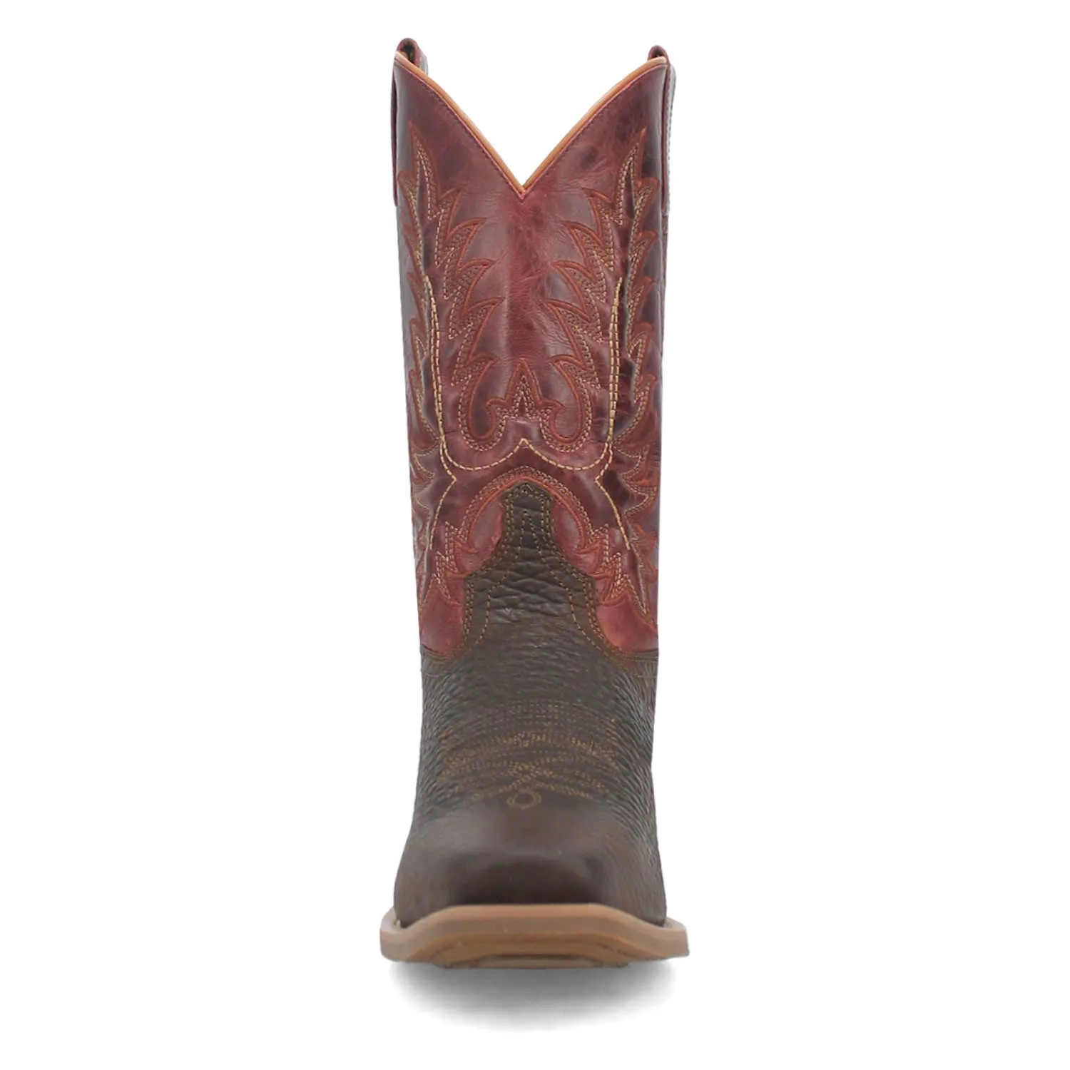 Laredo Mens Kent Brown/Red Leather Work Cowboy Boots