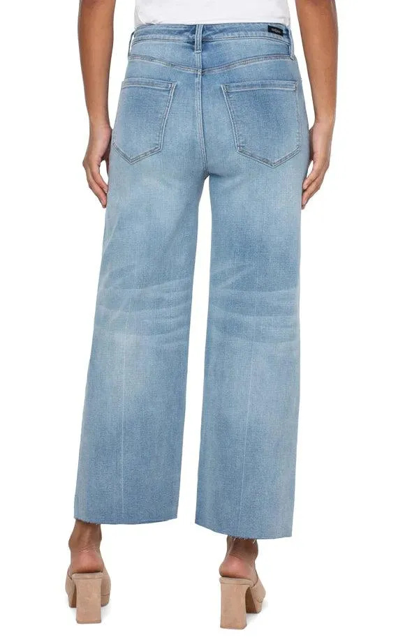 LIVERPOOL STRIDE WIDE LEG DENIM