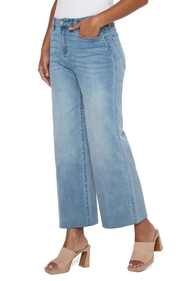 LIVERPOOL STRIDE WIDE LEG DENIM