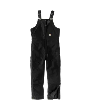 Loose Fit Firm Duck Insulated Biberall - 4 Extreme Warmth Rating - Black