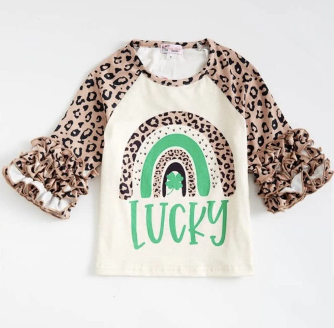 Lucky Leopard Raglan Shirt