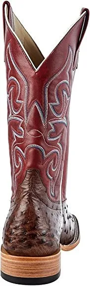 Macie Bean Women's Red Fools Full Quill Ostrich Boot