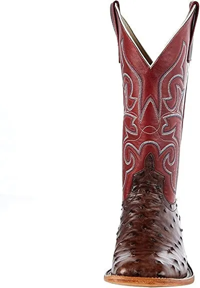 Macie Bean Women's Red Fools Full Quill Ostrich Boot