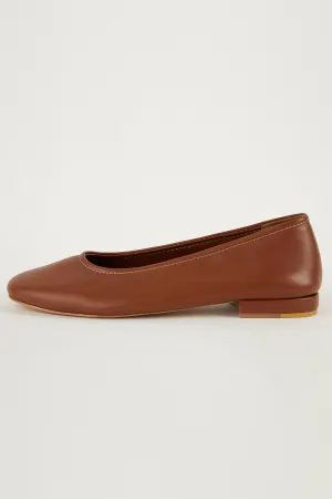 MARGOT FLATS DARK CARAMEL