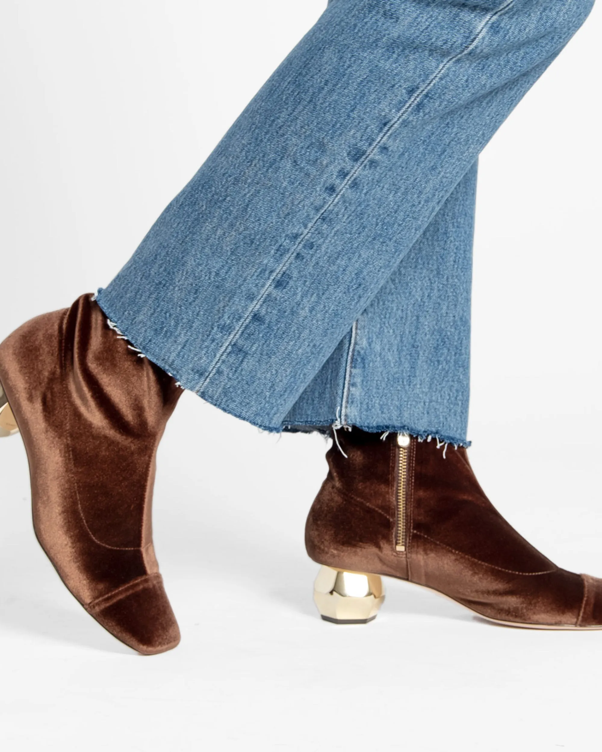 Marnie Boot Stretch Velvet Chocolate