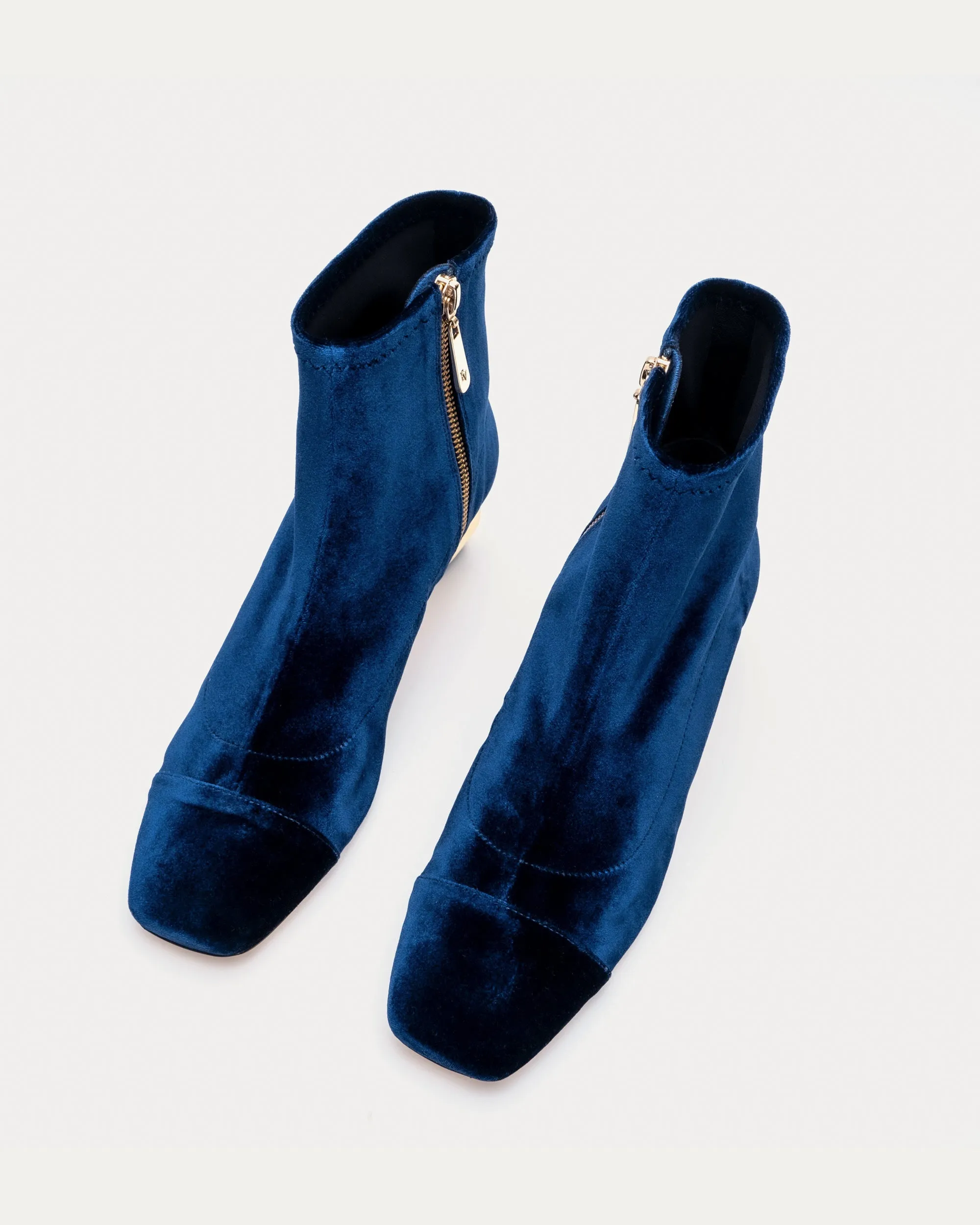 Marnie Boot Stretch Velvet Navy