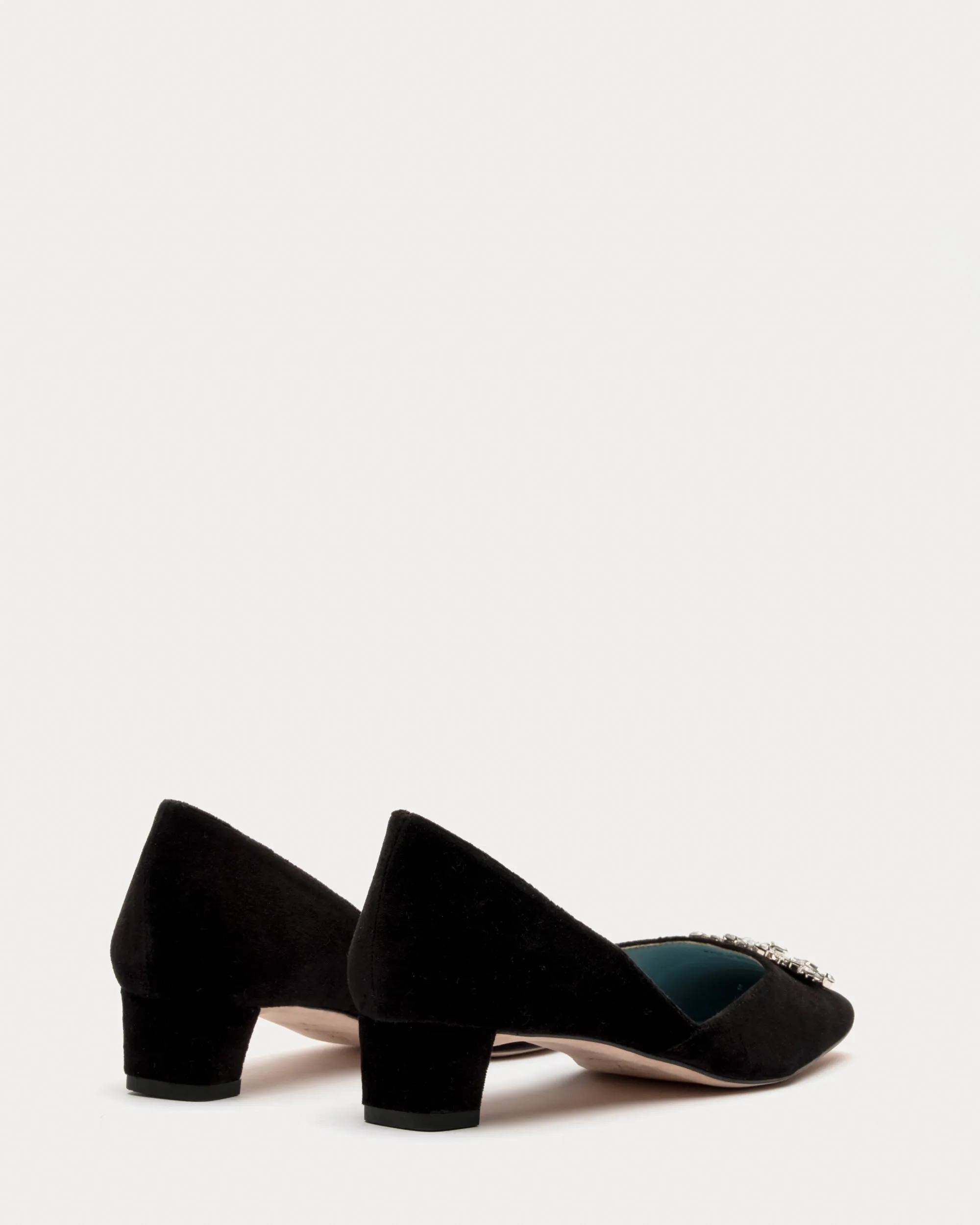 McCall Mini Block Heel Velvet Black